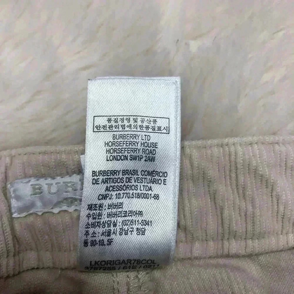 Burberry Corduroy Pants Cream  Size 3T - Picture 10 of 16